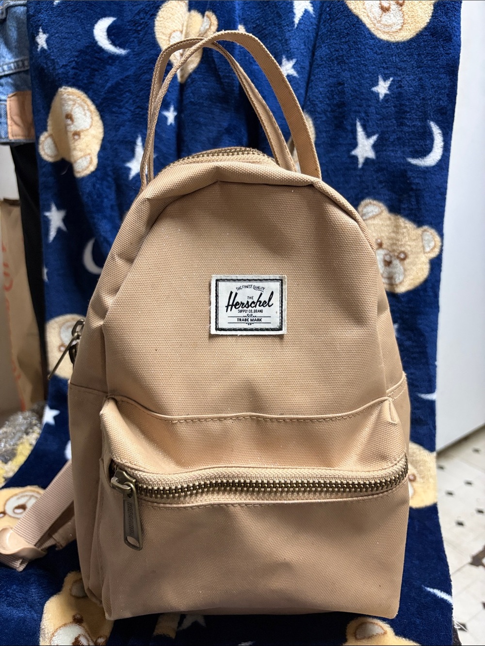 Mini Backpack in Tan